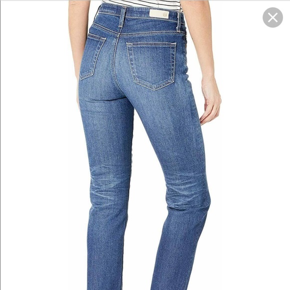 AG Adriano Goldschmied Denim The Isabelle High-Rise Straight Crop size 27 - Picture 3 of 16